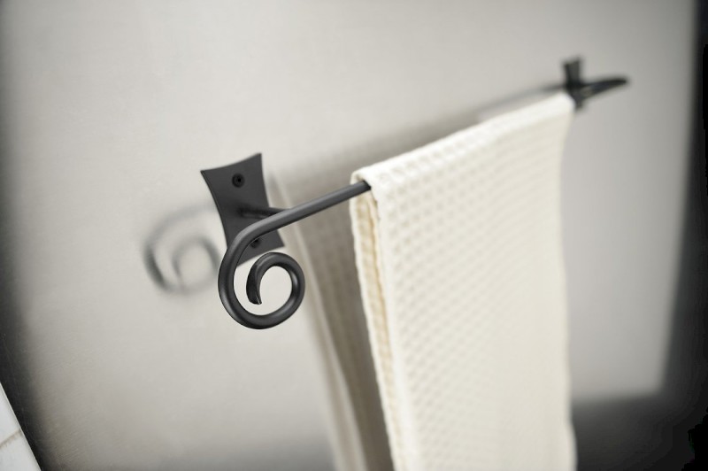 REBECCA držák ručníků 450mm, černá CC420