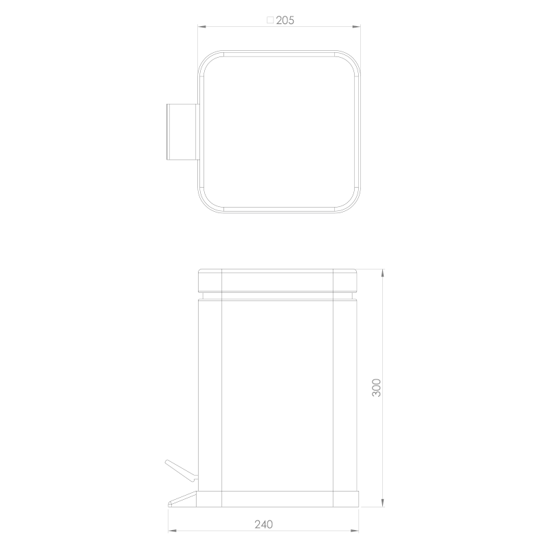 ARGENTA odpadkový koš 5l, Soft Close, černá mat 230914