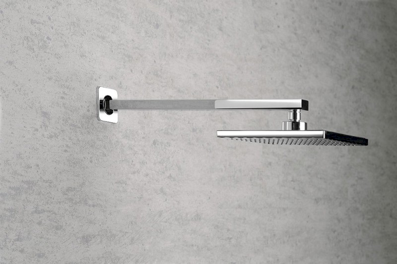 Sprchové ramínko hranaté nízké, 400mm, chrom TQ043