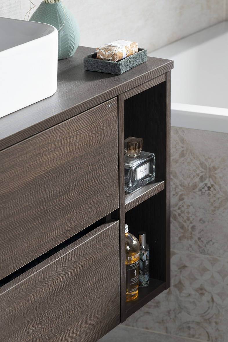 ODETTA skříňka spodní policová 20x50x43,5cm, borovice rustik DT200-1616