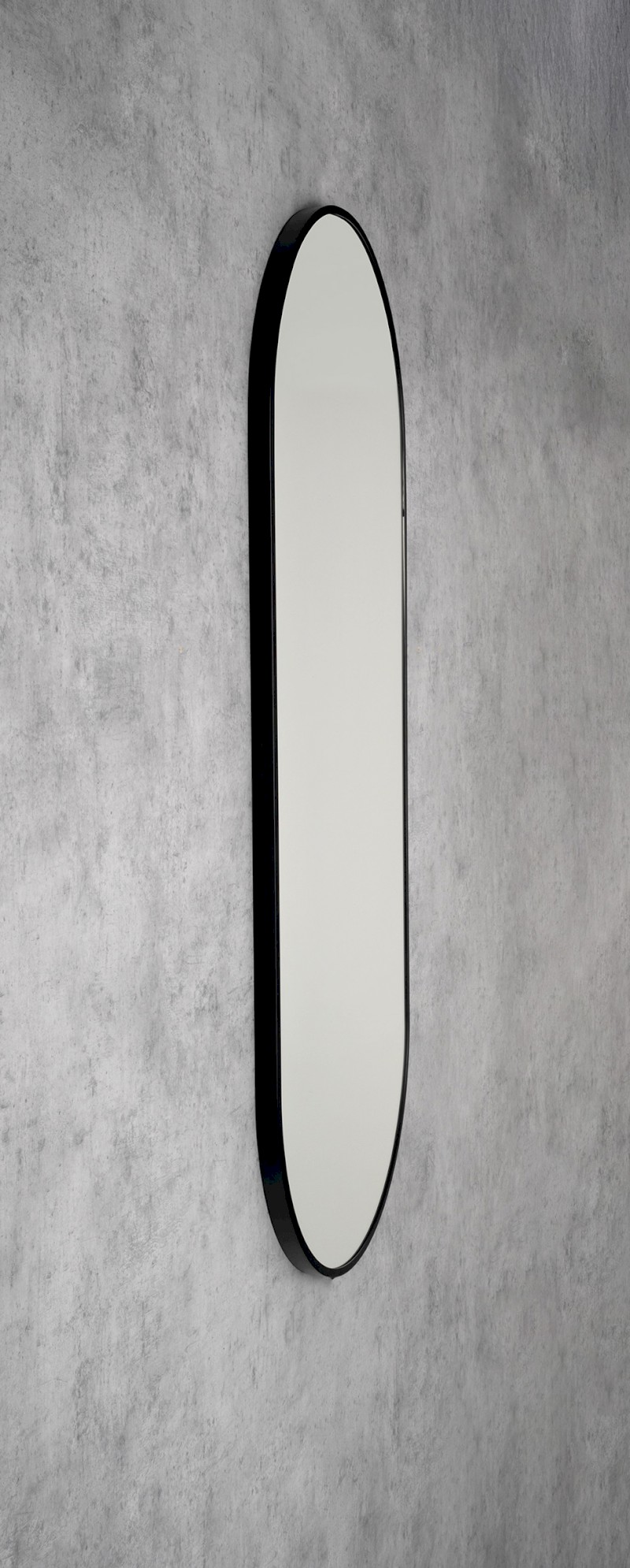 AROWANA oválné zrcadlo v rámu 120x50cm, černá mat AWB1250