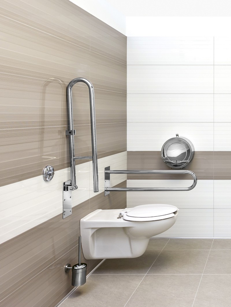 HANDICAP madlo sklopné 813mm, nerez lesk XH518