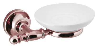 PERLA mýdlenka, keramika, růžové zlato PE1067