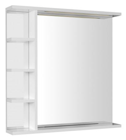 KORIN STRIP zrcadlo s LED osvětlením a policemi 70x70x12cm KO360S