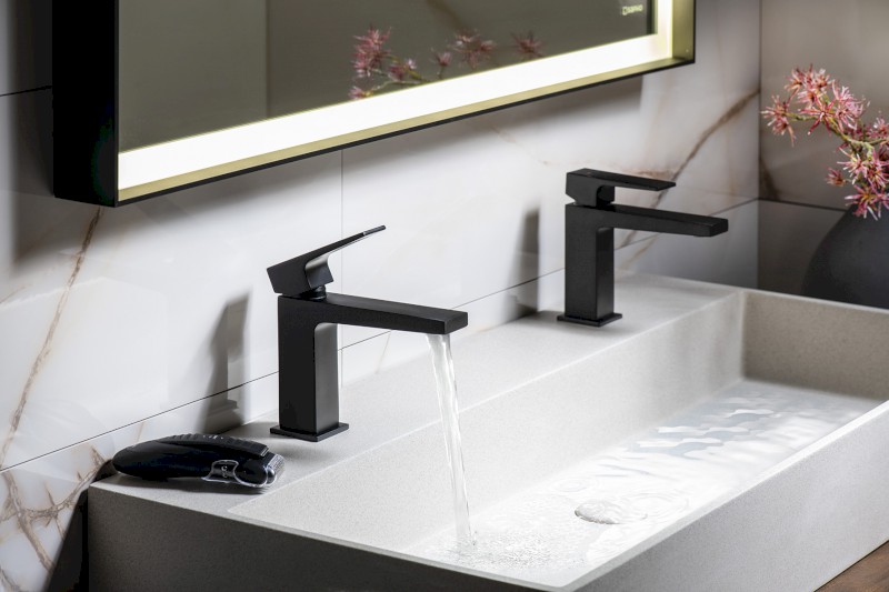 DIMY stojánková umyvadlová baterie, černá mat DM002BL