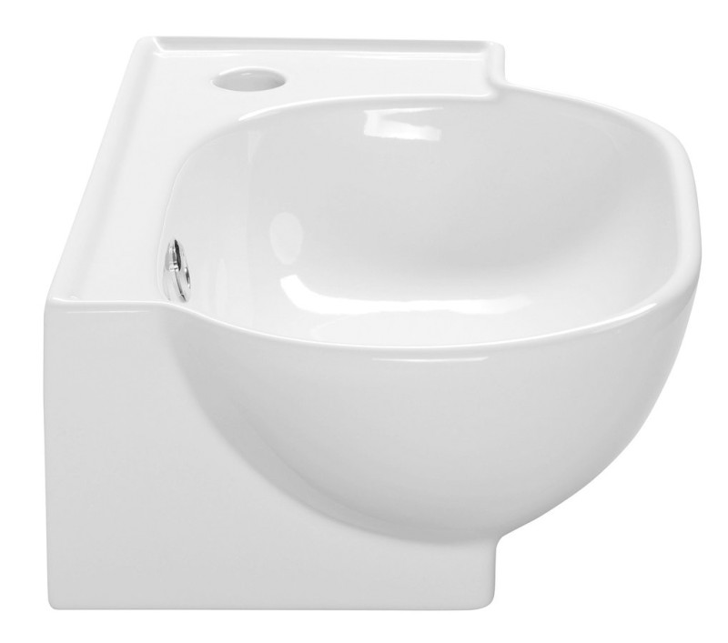 YUMO keramické umývátko rohové 45x28cm, bílá 3045