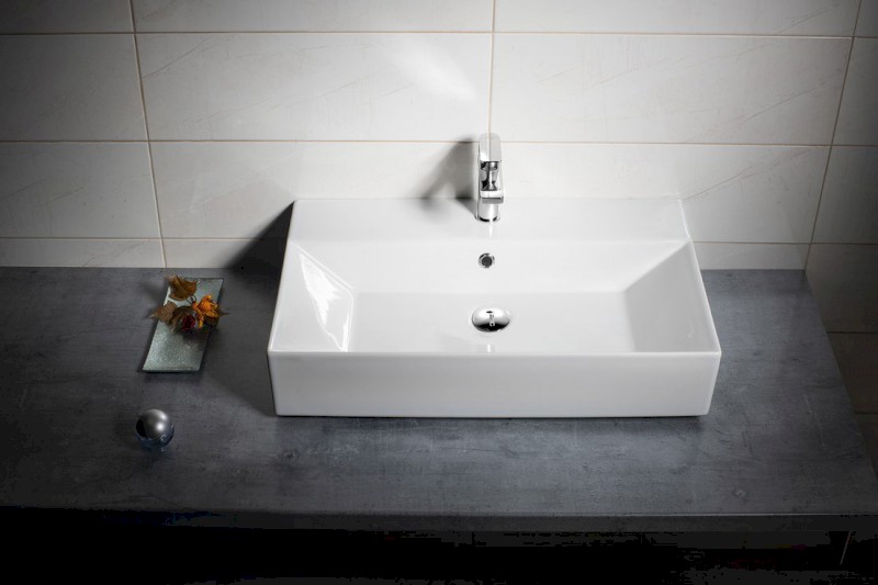 SISTEMA keramické umyvadlo 70x42cm, bílá 10SF50070