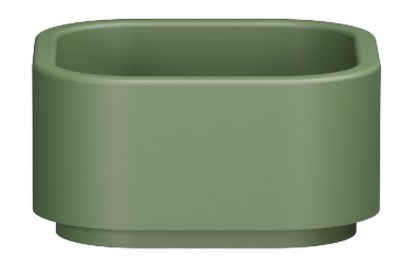 HAKO keramické umyvadlo na desku 30x30cm, verde mat 554311