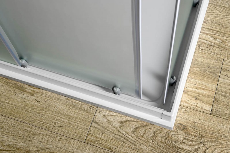 ALAIN čtvercová sprchová zástěna 900x900mm, sklo Brick BTQ900