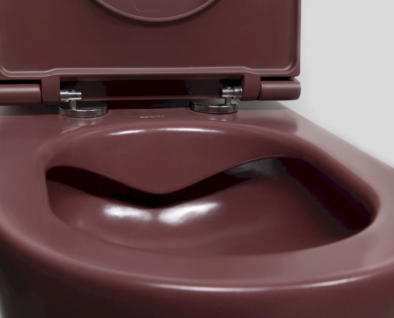 INFINITY závěsná WC mísa, Rimless, 36,5x53cm, maroon red 10NF02004-2R