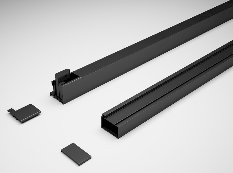 EASY BLACK rozšiřovací profil 25mm EL825B