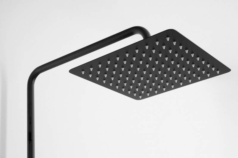 CUBEMIX sprchový sloup s pákovou baterií, černá mat CM139B