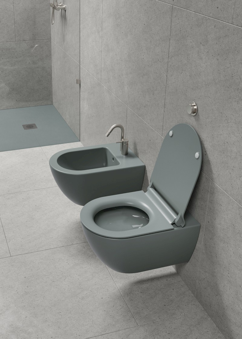 PURA bidet závěsný, 36x55cm, agave mat 8865104