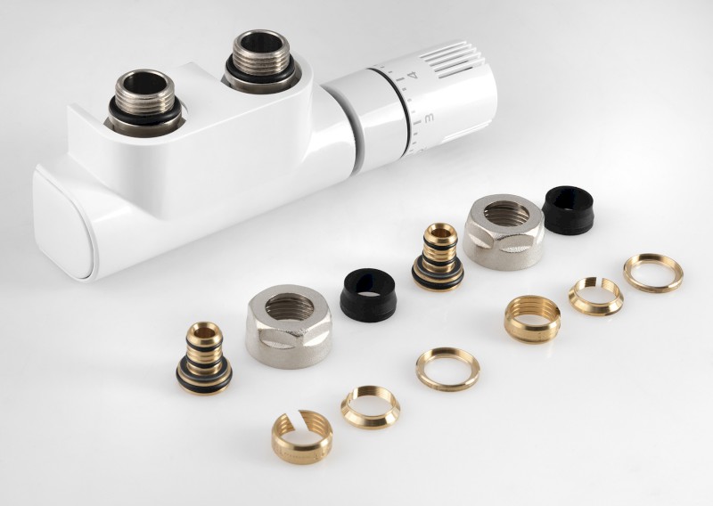 TOP 50 připojovací sada termostatická pro středové připojení, pravá, bílá CP9720S