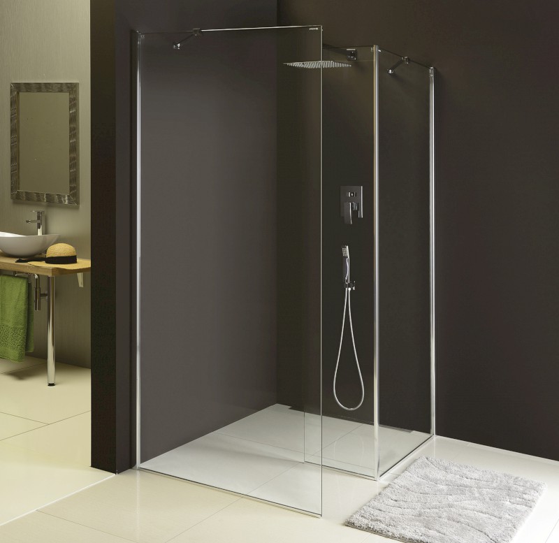 MODULAR SHOWER pevný panel k instalaci na stěnu modulu MS2, 1200 mm, pravý MS2B-120R