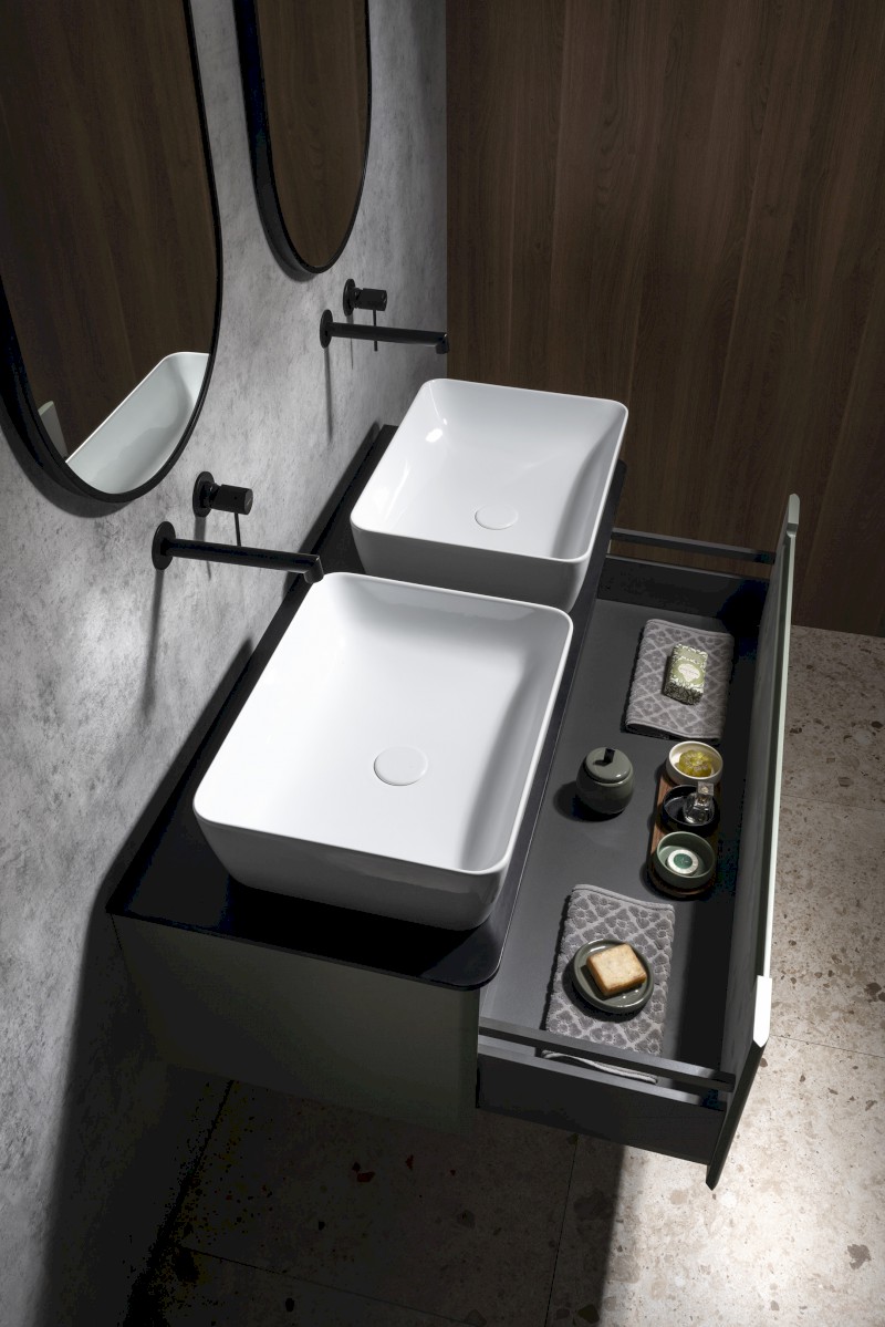 KERALA umyvadlová skříňka 120x35x47,5cm, 1x zásuvka, siena KR120-4242