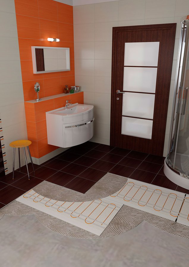 WARM TILES topný kabel do koupelny 4,7-5,8m2, 750W WTC48