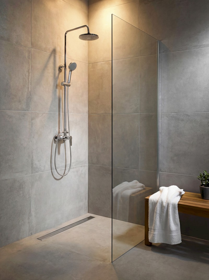 BARON sprchový sloup s pákovou baterií, chrom 612.139.1