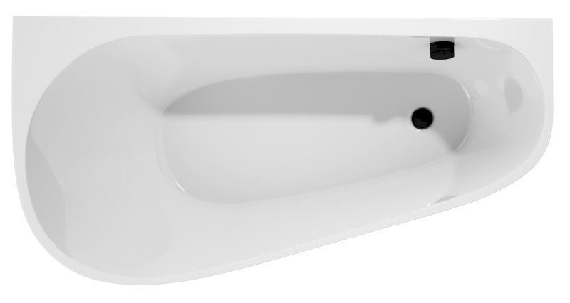 PROJEKTA DL MONOLITH nástěnná stojící vana 156x77x60cm, bílá 20111MDL