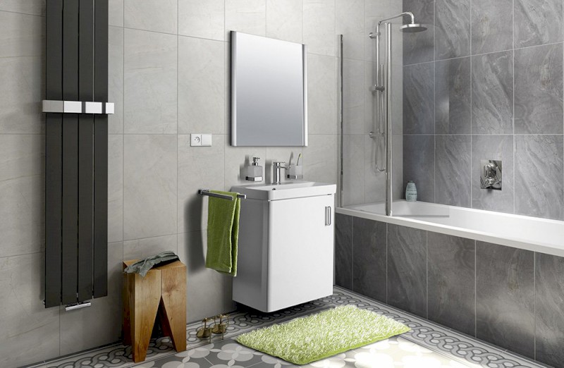 THEIA umyvadlová skříňka 50,9x70x35cm, 1x dvířka, levá, bílá TH057-3030