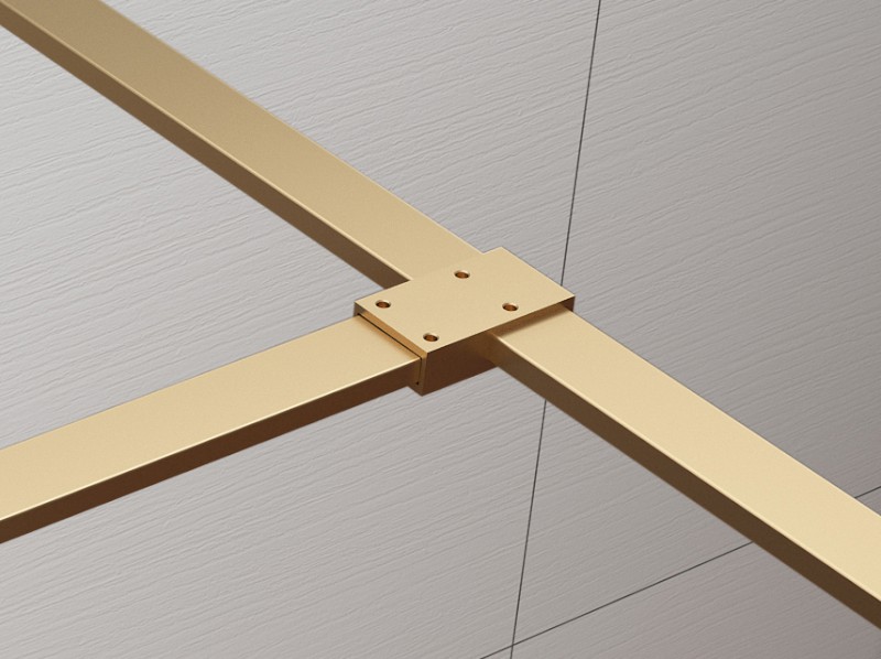 ESCA T- spojka vzpěr, zlato mat ES7546