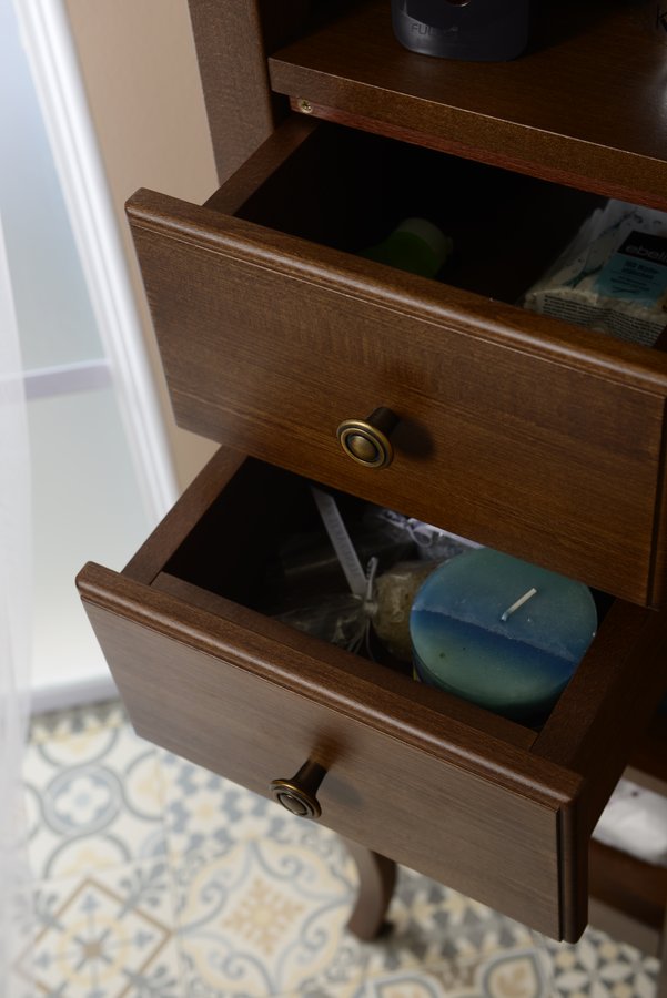 RETRO skříňka vysoká 40x170x36cm, buk, pravá 1662