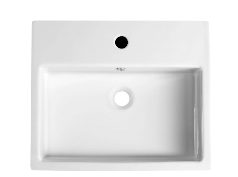 PURITY keramické umyvadlo polozápustné, 50x42cm, bílá 10PL52050