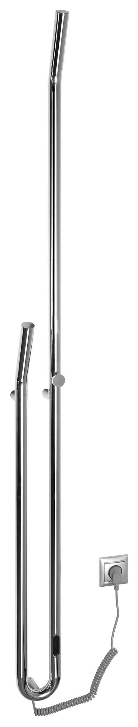 DUOPASSO elektrický sušák ručníků s časovačem 122x1700mm, 45 W, chrom ER730