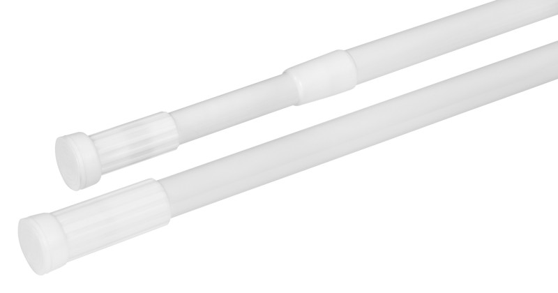 Teleskopická rozpěrná tyč 110-200cm, hliník, bílá TC200