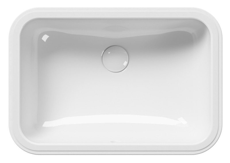 PURA/CLASSIC keramické umyvadlo pod desku 38x55cm, bílá ExtraGlaze 724311