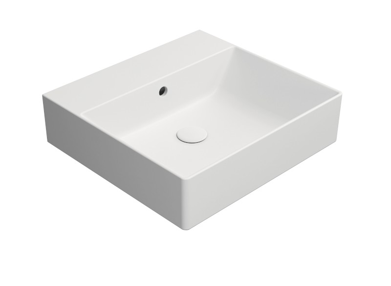 KUBE X keramické umyvadlo 50x47cm, bez otvoru, bílá mat 9430009