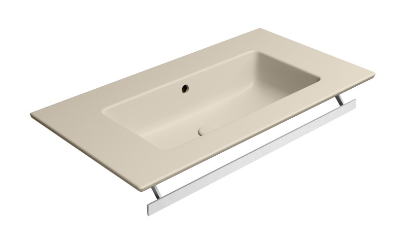 PURA keramické umyvadlo Slim 82x46cm, bez otvoru, creta mat 8885008