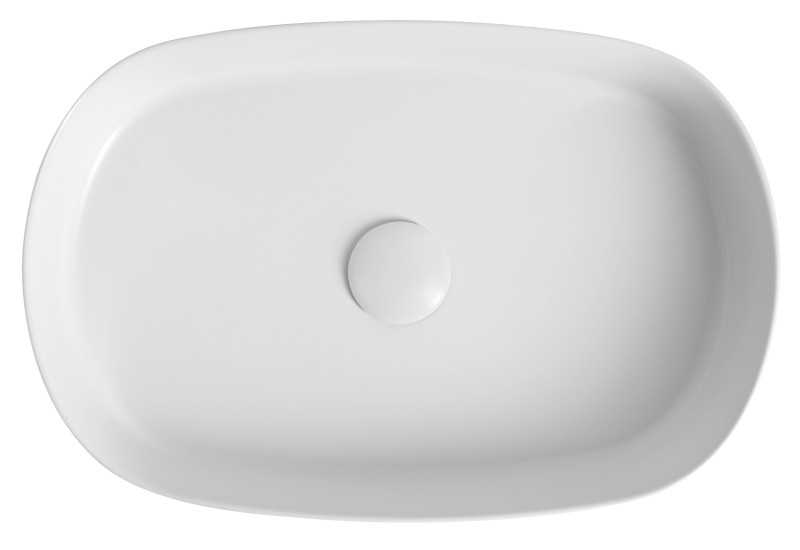 INFINITY OVAL keramické umyvadlo na desku, 55x36cm, terrazzo 10NF65055-2L-TRZ