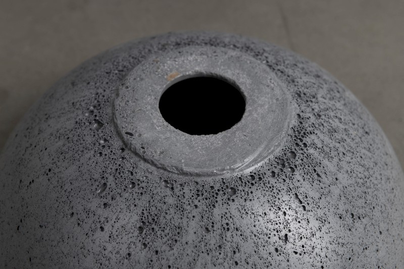 MINOR betonové umývátko na desku, Ø 26cm, šedá mat MR26017