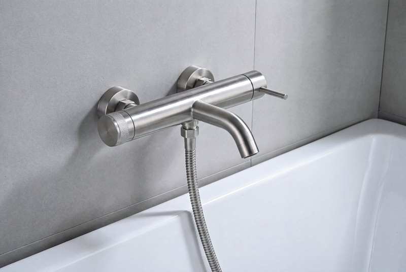 MINIMAL nástěnná vanová baterie, nerez mat MI510
