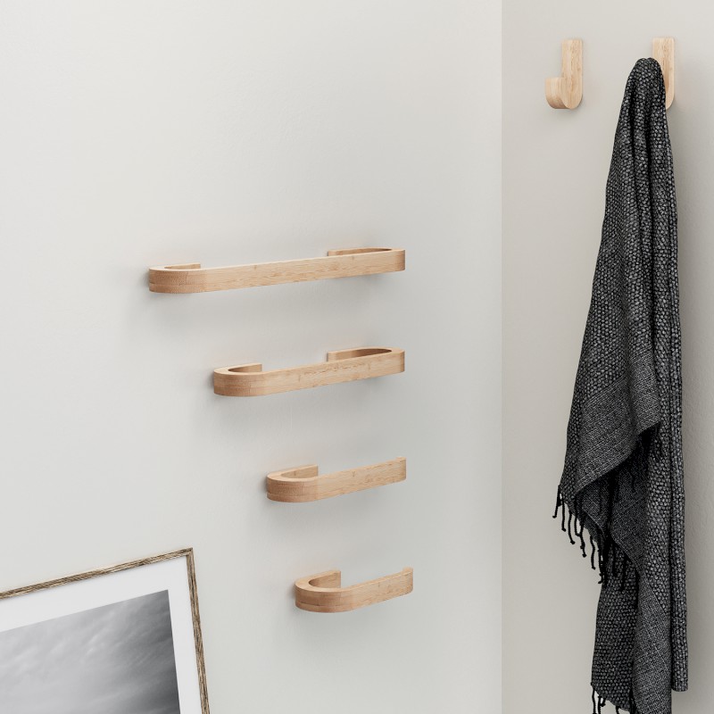 HIMALAYA držák ručníků 300mm, bambus HY2130