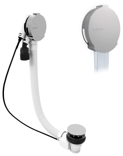 MARBLE vanová souprava s napouštěním, bovden, délka 800mm, chrom 11052