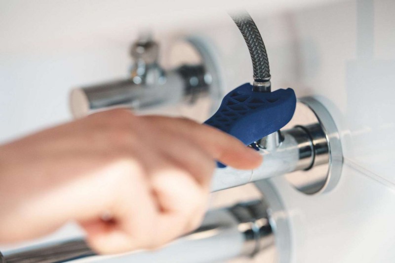 QuickFix Start Umyvadlová baterie s výpustí Push-Open, studený start, chrom GROHE 23551002