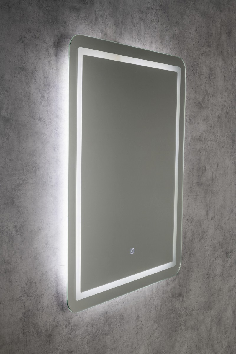 SALICA zrcadlo s LED osvětlením 60x80cm, dotykový senzor, stmívatelné SC080