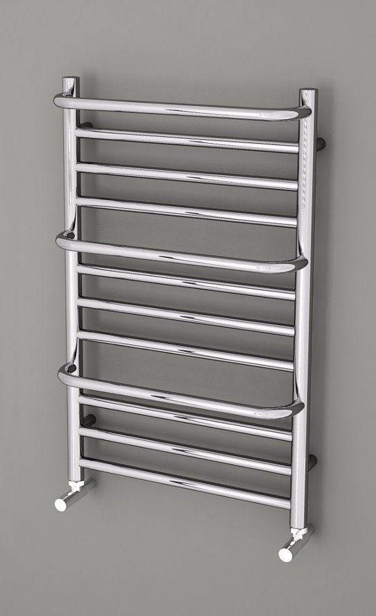 MANISA otopné těleso 500x800mm, se třemi madly pro ručník, chrom IZ110