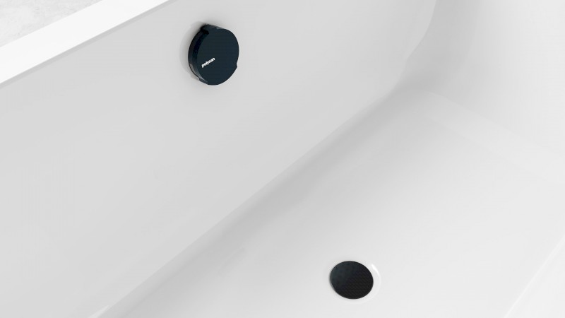 Vanová souprava s napouštěním, bovden, délka 800mm, zátka 72mm, gun metal 71853.60