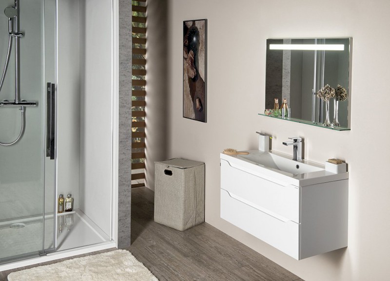 WAVE umyvadlová skříňka 79,7x45x47,8cm, bílá WA080-3030