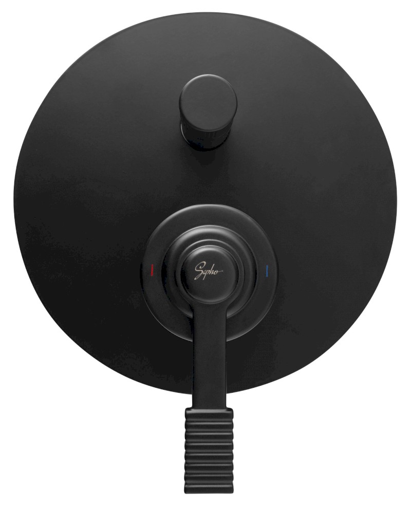 VERSI podomítková sprchová baterie, 2 výstupy, černá mat RV042/15