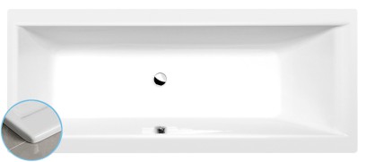CLEO SLIM obdélníková vana 170x70x48cm, bílá 74611S
