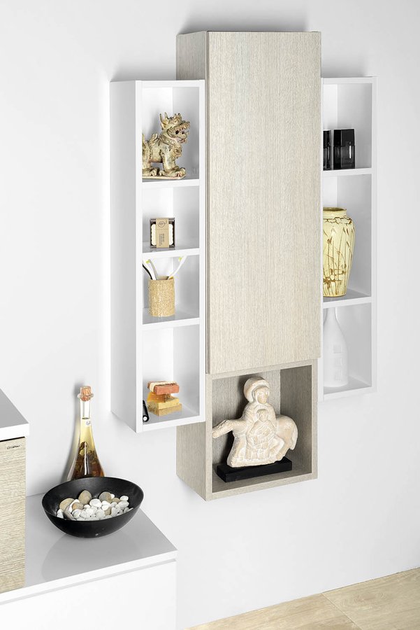 ESPACE otevřená policová skříňka 35x35x22cm, bílá ESC150-3030