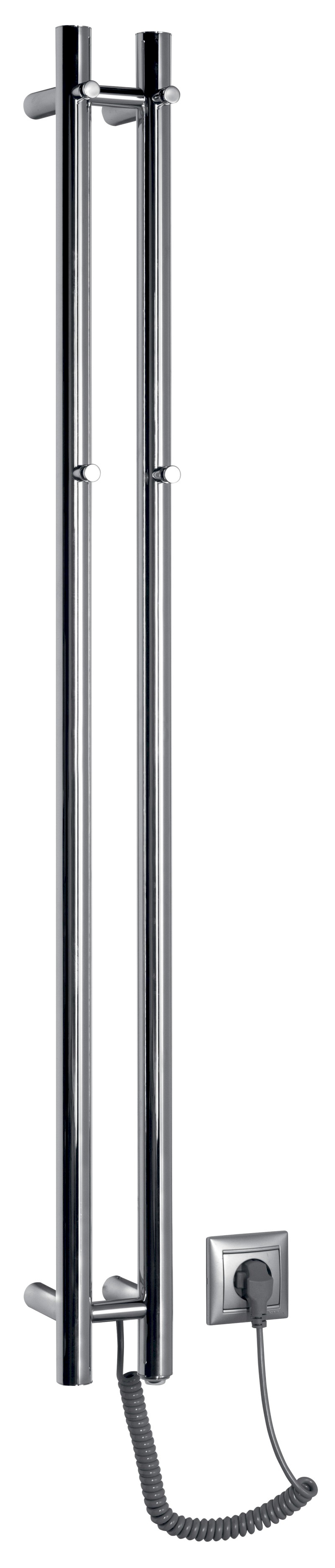 PAPINADO elektrický sušák ručníků 109x1200mm, 40W, chrom ER740