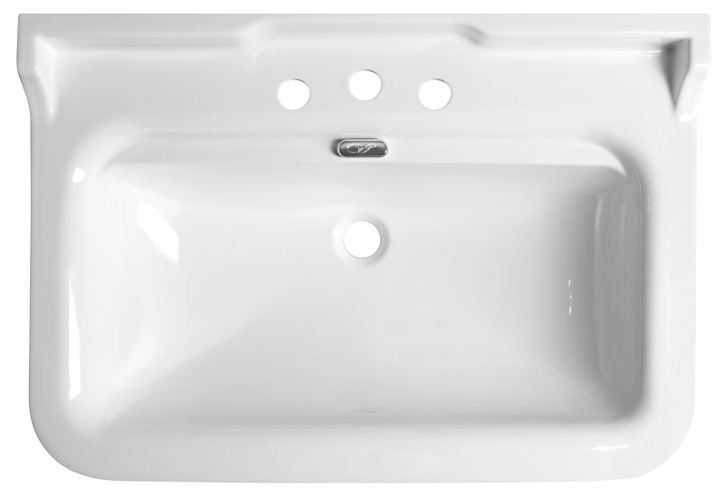 WALDORF keramické umyvadlo 80x55cm, 3 otvory, bílá 4141K1-3