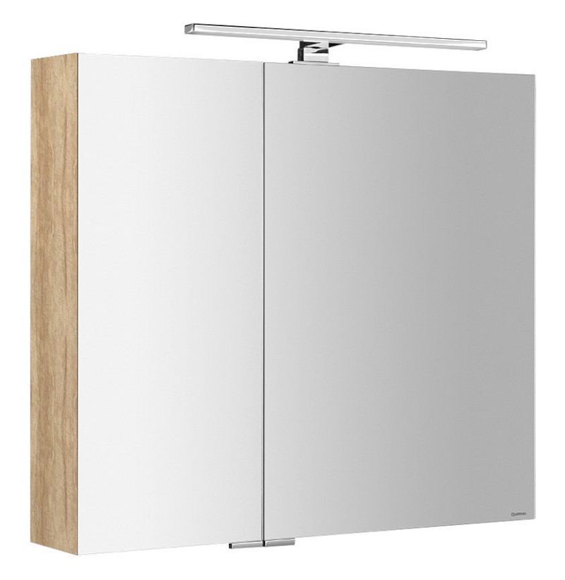 MIRRÓ galerka s LED osvětlením, 80x70x16cm, dub alabama MC080-0022