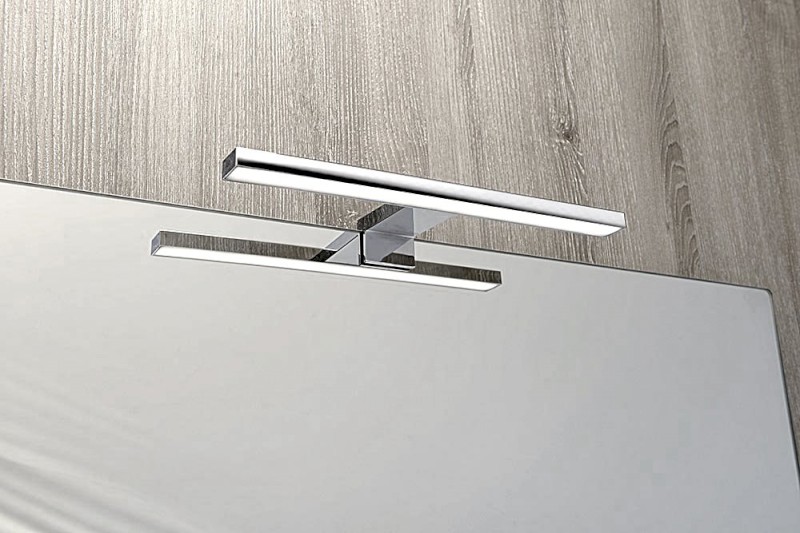 SERAPA LED svítidlo 5W, 230V, 300x40x100mm, IP44, plast, chrom SA147