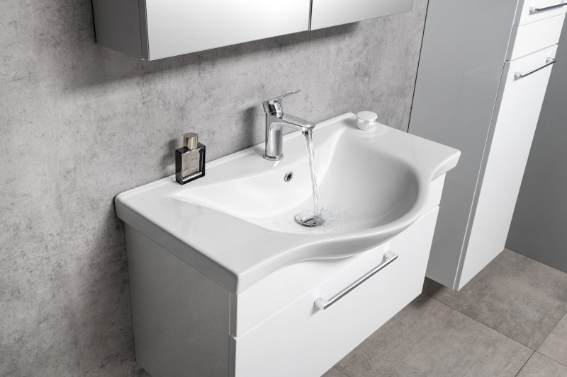 AKIRA umyvadlová skříňka 74,5x42x34cm, bílá AK280